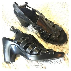 Strappy sandal heels